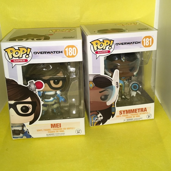 Funko Pop! (3)McCREE/#182 MEI/#180 &SYMMETRA/#179 Overwatch Vinyl Action…